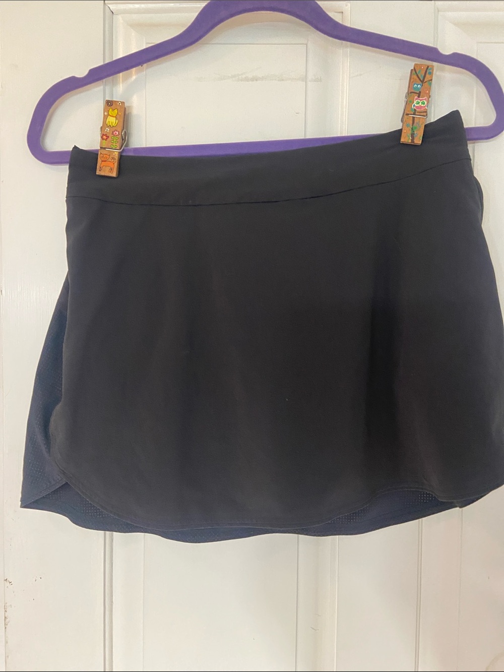 Outdoor Voices Black Athletic Skort with Built-In Shorts. The Exercise skort 3”.